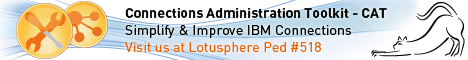 Vereinfachen Sie die IBM Connections Administration mit diesem einfach zu installierenden und bedienenden Web Interface Tool. Bisher komplexe vielschichtige Administrationsbefehle können durch nur einen Klick erledigt werden, auch von Administratoren ohne jeglichen WebSphere-Hintergrund.