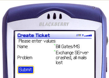 Create Ticket via web services