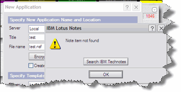 Note item not found