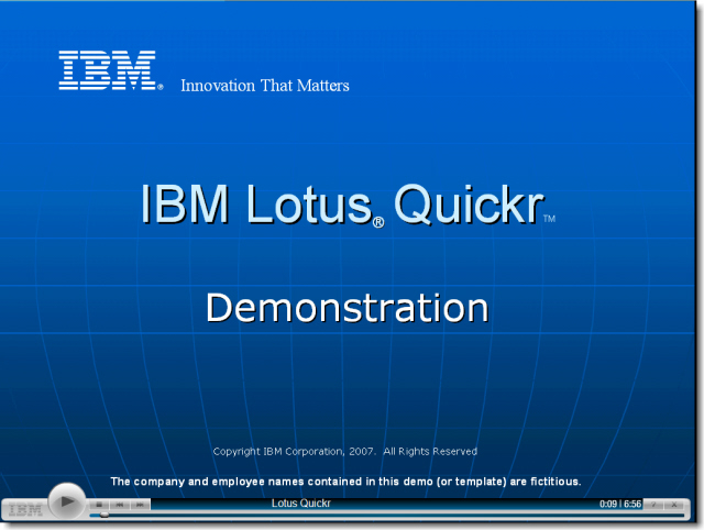 IBM Quickr Demonstration