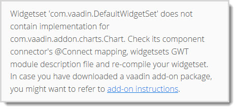 Vaadin Charts Addon